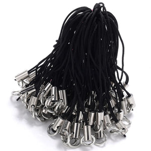 50/100Pcs Silver Lobster Clasp Key Ring Lanyard Strap Toys Penda