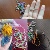 50/100Pcs Silver Lobster Clasp Key Ring Lanyard Strap Toys Penda