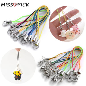 50/100Pcs Silver Lobster Clasp Key Ring Lanyard Strap Toys Penda