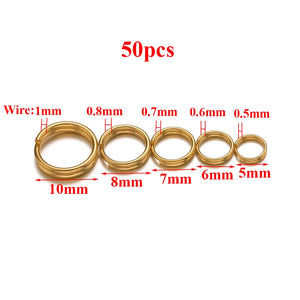 Stainless Steel Double Circle Jump Rings for Jewelry Making