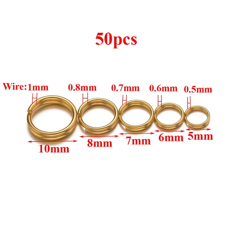 Stainless Steel Double Circle Jump Rings for Jewelry Making