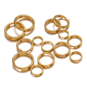 Stainless Steel Double Circle Jump Rings for Jewelry Making