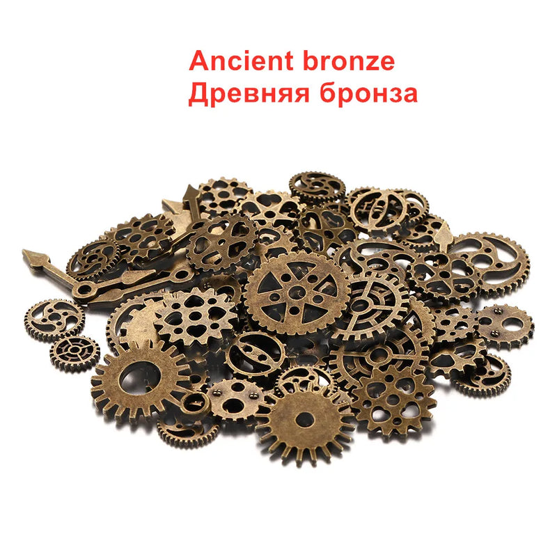 Mixed Antique Steampunk Cogs & Gears Charms for DIY Jewelry Making