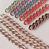 Acrylic Twisted Chains Link Enamel Chain Parts DIY Necklace Glasses Chain