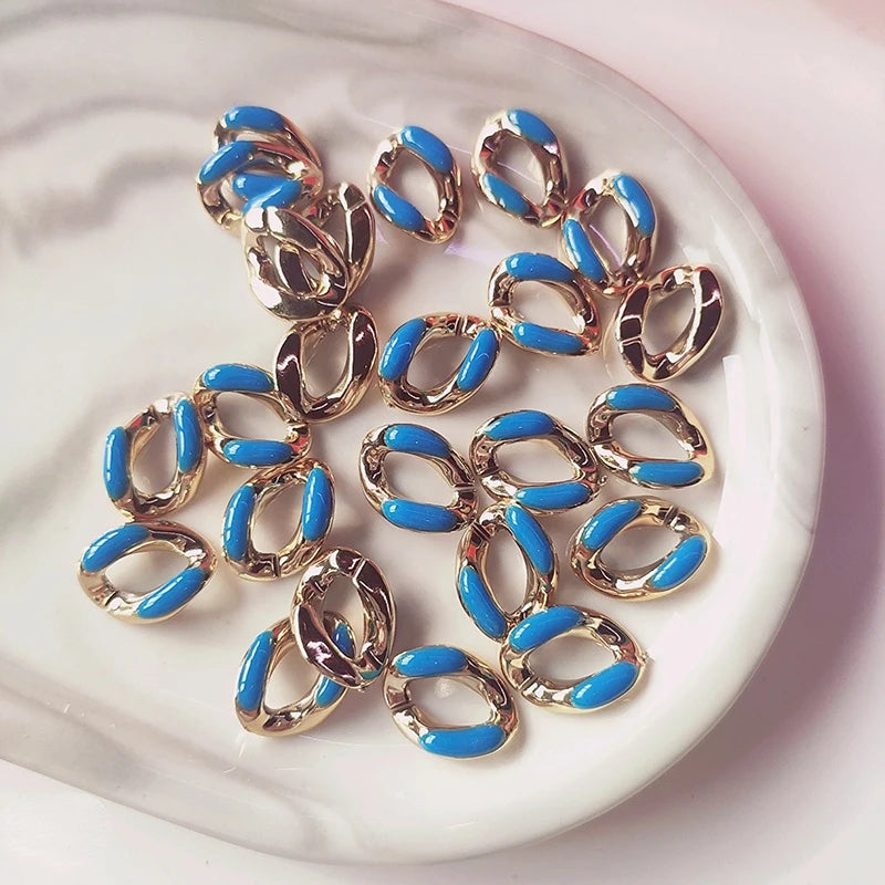 Acrylic Twisted Chains Link Enamel Chain Parts DIY Necklace Glasses Chain