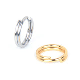 100pcs Stainless Steel Double Jump Rings Key Ring Connectors DIY Jewelry