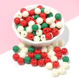 50-100pcs Multicolor Round Acrylic Beads Jewelry Making DIY Bracelet Necklace