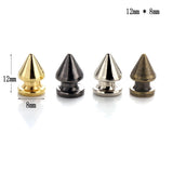 8x12mm Rivet Studs Spots Cone Punk Spikes DIY