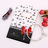 Small Plastic Gift Bag 9x15cm with Handle Boutique DIY Jewelry Packaging