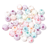 50-100pcs Acrylic Beads 10mm Crack Beads for DIY Bracelet Necklace Making