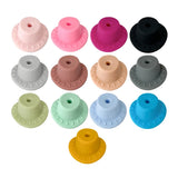 BPA Silicone Cowboy hat Beads Teether Baby Nursing Necklace Pacifier Clip