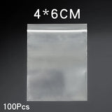 Bulk Transparent Zip lock Jewelry Storage Bags Poly Clear OPP Bags
