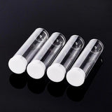 50-100pcs Clear Plastic Tubes Vials Beads Containers Small Empty Storage Box