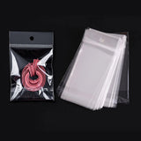 Clear Self Adhesive Seal Plastic Bag with Hang Hole - 50/100pcs