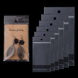 Clear Self Adhesive Seal Plastic Bag with Hang Hole - 50/100pcs