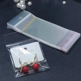 Clear Self Adhesive Seal Plastic Bag with Hang Hole - 50/100pcs