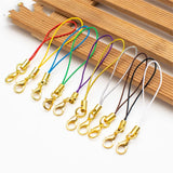Colorful Lobster Clasp Lanyard for DIY Keychain Key Fob Mobile P