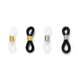 Silicone Rubber Ring Eyeglasses Chain Retainer Ends Non Slip DIY Eyewear