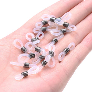 Silicone Rubber Ring Eyeglasses Chain Retainer Ends Non Slip DIY Eyewear