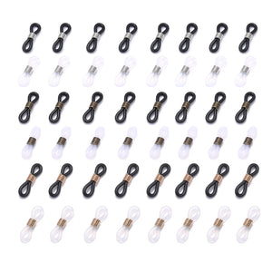 Silicone Rubber Ring Eyeglasses Chain Retainer Ends Non Slip DIY Eyewear