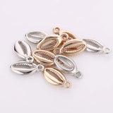 Seashell Charms Beads Bohemian Cowrie Conch Shells 10x18mm Pendant