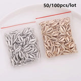Seashell Charms Beads Bohemian Cowrie Conch Shells 10x18mm Pendant