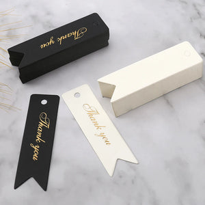50-100pcs Thank You Paper Card Tags for DIY Jewelry Packing