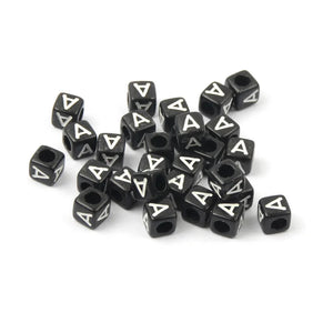 Acrylic Letter Beads A-Z Square Spacer for Jewelry Making DIY 6*6mm 10*10mm