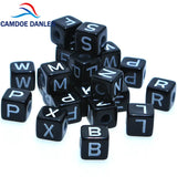 Acrylic Letter Beads A-Z Square Spacer for Jewelry Making DIY 6*6mm 10*10mm