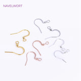 18K Plated Earring Hooks, Brass EarWires For Earring Making