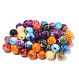 Crackle Bead Acrylic Beads for DIY Jewelry Making Multicolor Loose Beads