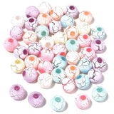 50-100pcs/Lot Rubber Crack Acrylic Beads for Jewelry Making