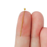 50-100pcs Stainless Steel Eye Head Pins Flat Head Pin For DIY Jewelry Making