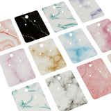 Marbled Paper Earring Display Cards with Self-Seal Bags - DIY Packing Cards