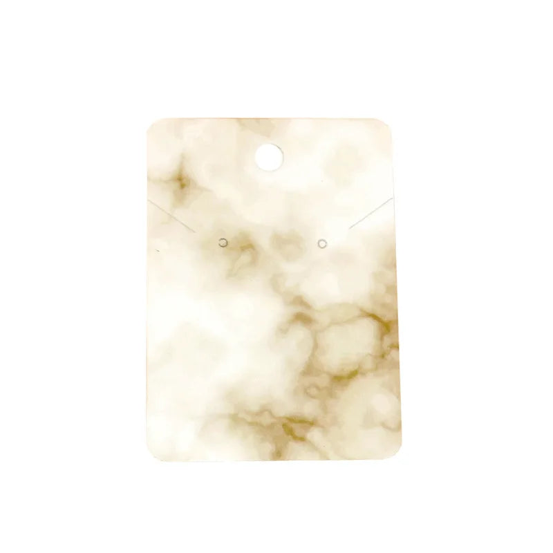 Marbled Paper Earring Display Cards with Self-Seal Bags - DIY Packing Cards