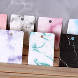 Marbled Paper Earring Display Cards with Self-Seal Bags - DIY Packing Cards