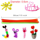 50/100pcs Chenille Stems Pipe Cleaners for DIY Crafts Decorations