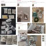 Rhinestone Spacer Beads Mix Crystal Metal Spacers for Jewelry Making DIY