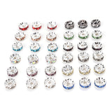 Rhinestone Spacer Beads Mix Crystal Metal Spacers for Jewelry Making DIY