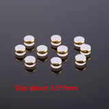 Silicone Ear Back Stoppers 18K Plating Copper Ring Hamburger Ear Plugs