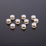 Silicone Ear Back Stoppers 18K Plating Copper Ring Hamburger Ear Plugs