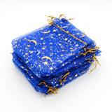 50/100pcs Star Moon Organza Bags 13x18cm Gift Pouches Wedding Party Candy Bags