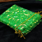 50/100pcs Star Moon Organza Bags 13x18cm Gift Pouches Wedding Party Candy Bags