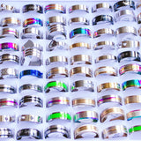 Multicolor Stainless Steel Mixed Ring Wedding Jewelry 50/100pcs/lot