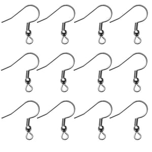 50-100pcs Stainless Steel Earring Clasp Hooks DIY Jewelry Making Accessories