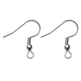 50-100pcs Stainless Steel Earring Clasp Hooks DIY Jewelry Making Accessories