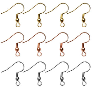 50-100pcs Stainless Steel Earring Clasp Hooks DIY Jewelry Making Accessories