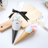 50/100pcs Triangle Gift Bags Cones Transparent Plastic Bag Candy Bags Kids Party