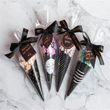 50/100pcs Triangle Gift Bags Cones Transparent Plastic Bag Candy Bags Kids Party