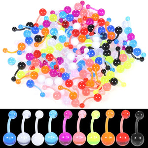 Acrylic Navel Belly Button Rings Barbell 5/8mm Body Jewelry